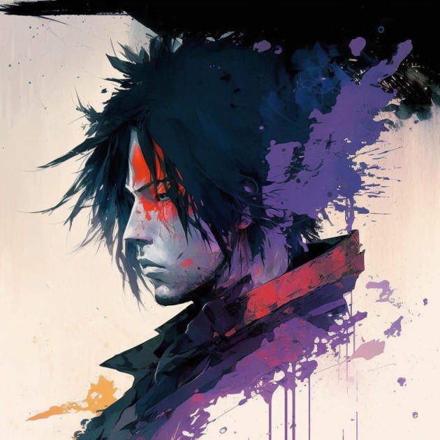 sasuke-uchiha-art-style-of-bill-sienkiewicz