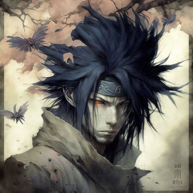 Sasuke Uchiha in the Art Style of Brian Froud