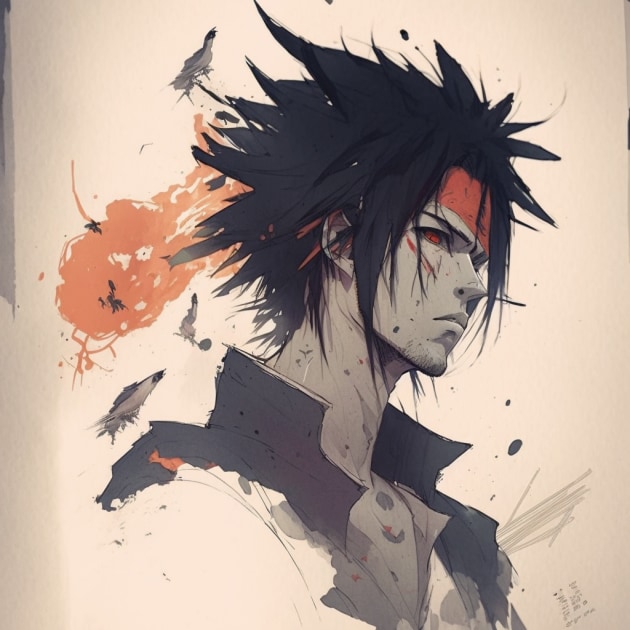 sasuke-uchiha-art-style-of-claire-wendling