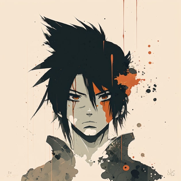 sasuke-uchiha-art-style-of-conrad-roset