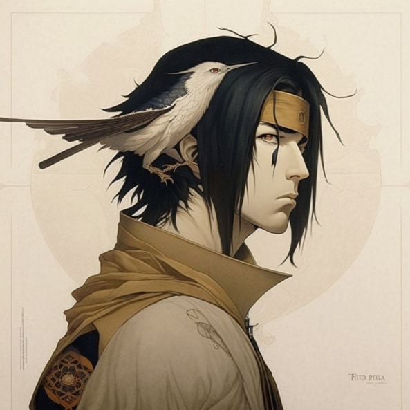 sasuke-uchiha-art-style-of-michael-parkes