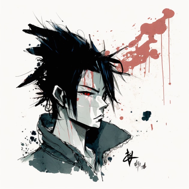 sasuke-uchiha-art-style-of-quentin-blake