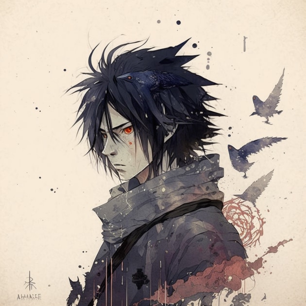 sasuke-uchiha-art-style-of-randolph-caldecott