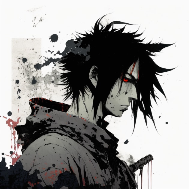 sasuke-uchiha-art-style-of-sergio-toppi