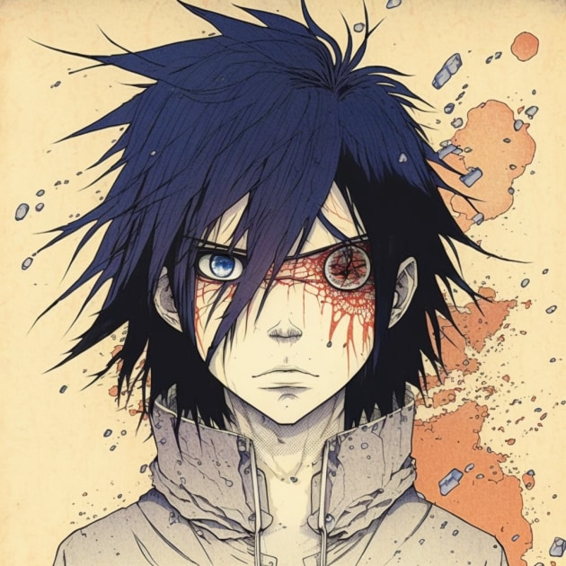 sasuke-uchiha-art-style-of-shintaro-kago