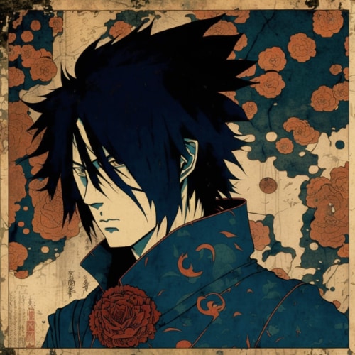 sasuke-uchiha-art-style-of-utagawa-kuniyoshi