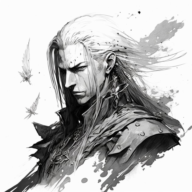 sephiroth-art-style-of-akihiko-yoshida