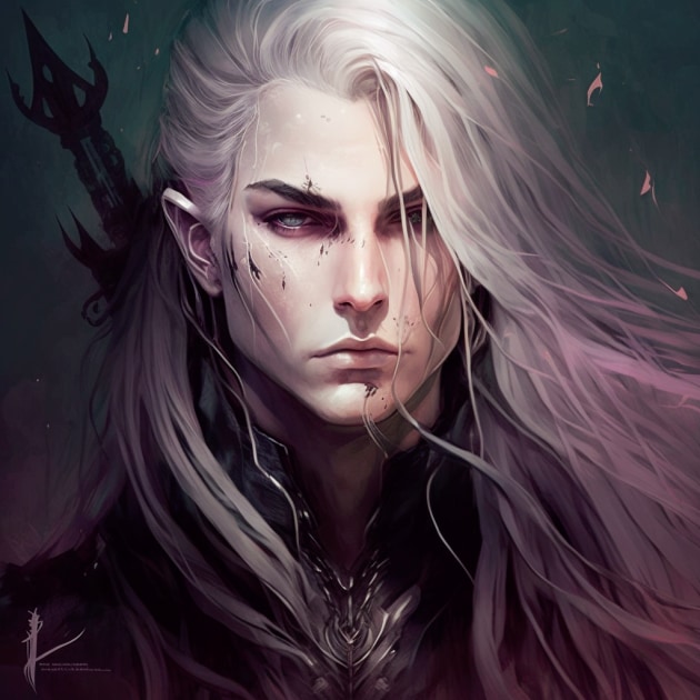 Sephiroth in the Art Style of Charlie Bowater