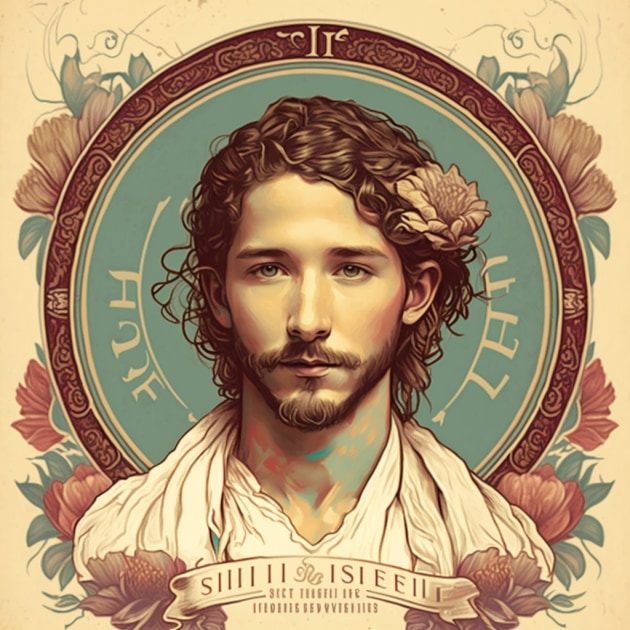 shia-labeouf-art-style-of-alphonse-mucha