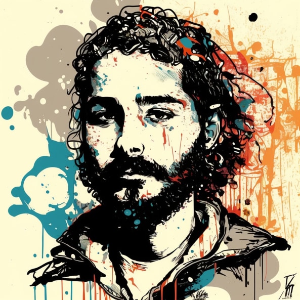 shia-labeouf-art-style-of-jim-mahfood