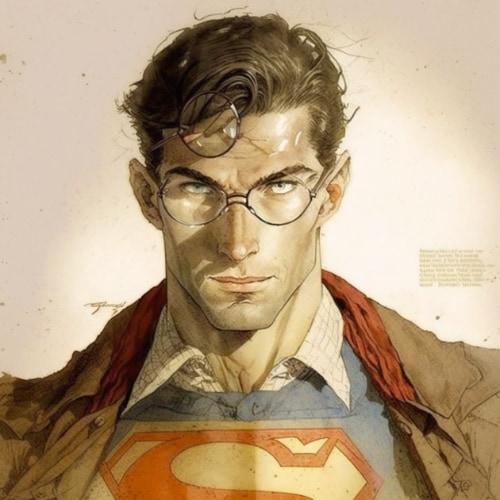 superman-art-style-of-anton-pieck