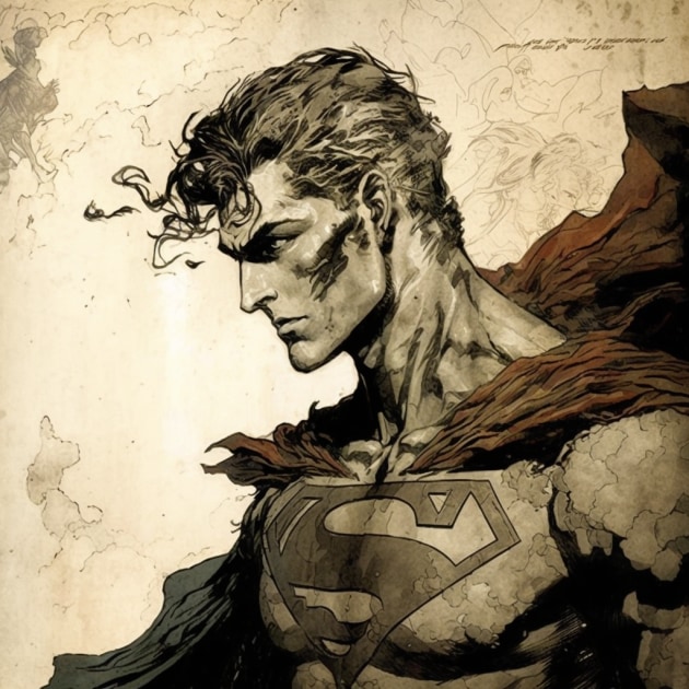 superman-art-style-of-arthur-rackham