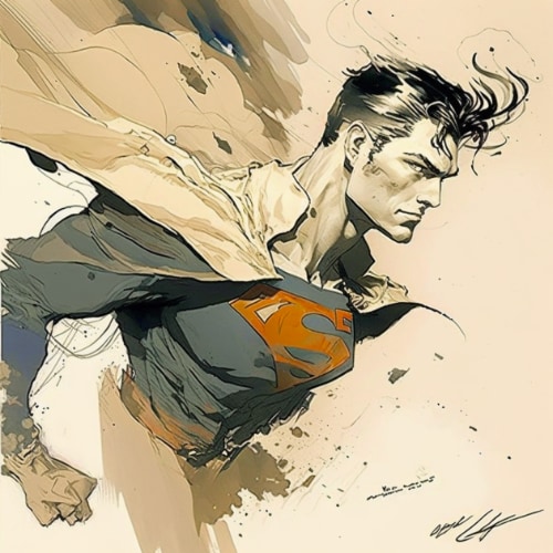 superman-art-style-of-claire-wendling