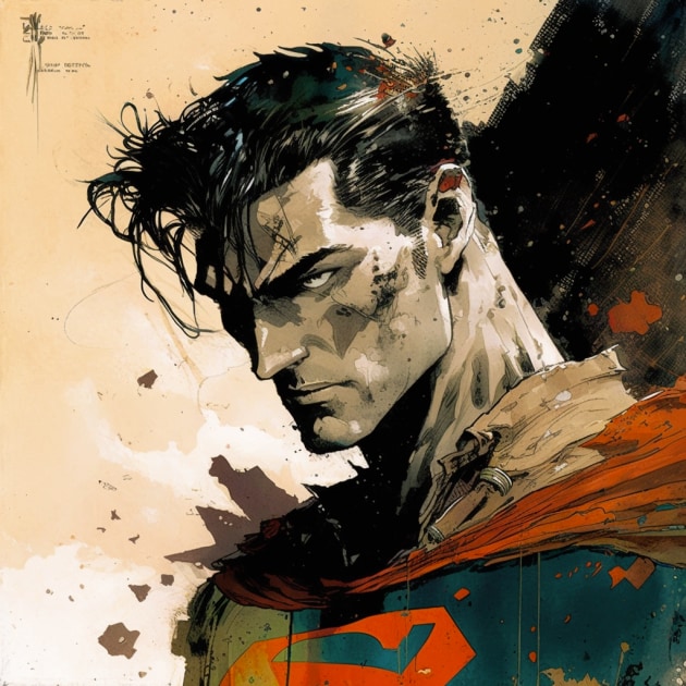 superman-art-style-of-sergio-toppi