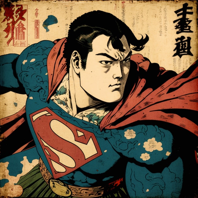 superman-art-style-of-utagawa-kuniyoshi