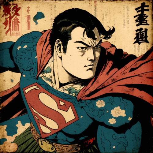 superman-art-style-of-utagawa-kuniyoshi