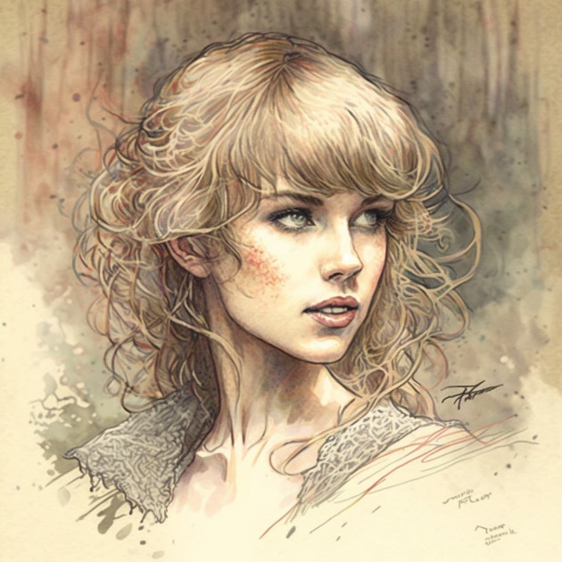 taylor-swift-art-style-of-anton-pieck