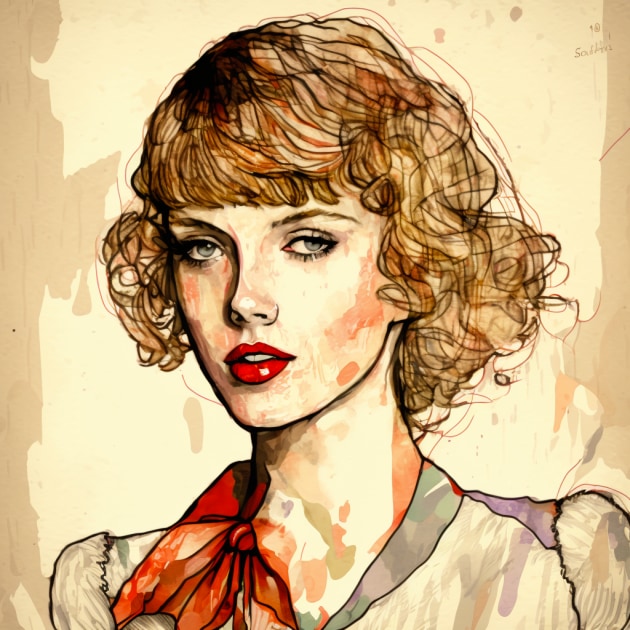 taylor-swift-art-style-of-egon-schiele