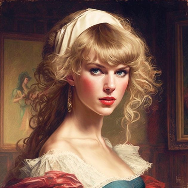 Taylor Swift in the Art Style of Jacques-Louis David