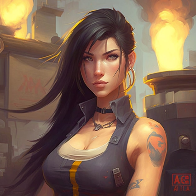 tifa-lockhart-art-style-of-aaron-jasinski