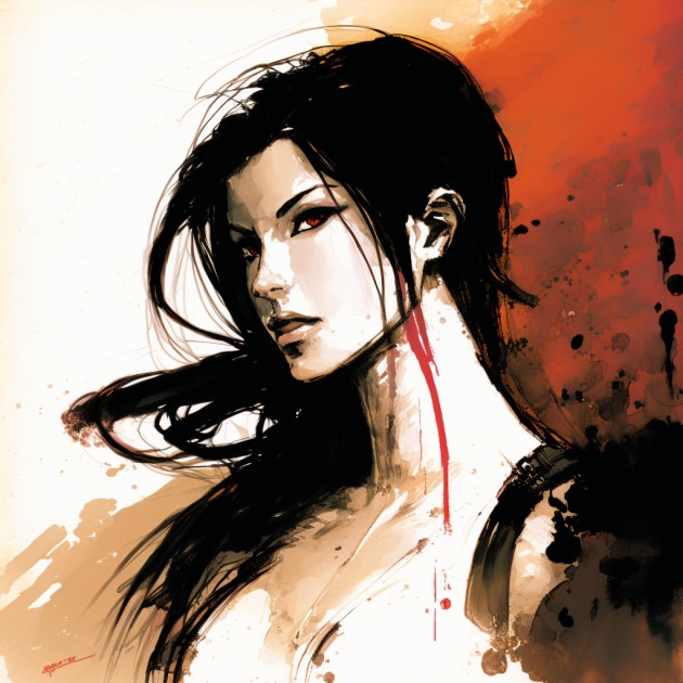 tifa-lockhart-art-style-of-bill-sienkiewicz