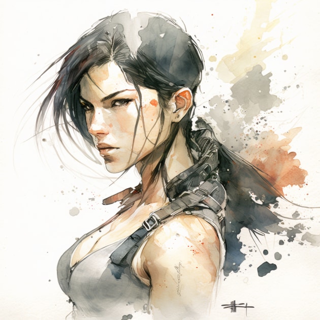 tifa-lockhart-art-style-of-david-mack