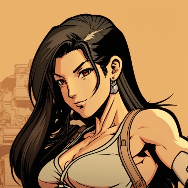 tifa-lockhart-art-style-of-jack-kirby