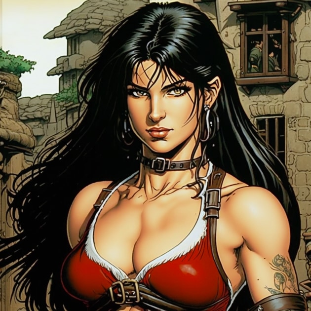 tifa-lockhart-art-style-of-larry-elmore