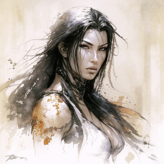 tifa-lockhart-art-style-of-luis-royo