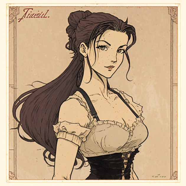 tifa-lockhart-art-style-of-randolph-caldecott