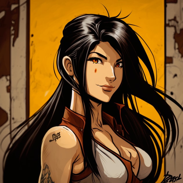 tifa-lockhart-art-style-of-steve-ditko