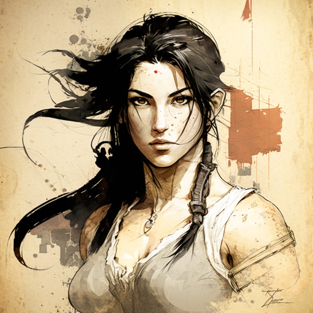 tifa-lockhart-art-style-of-william-timlin