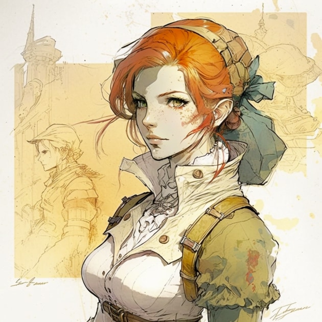 triss-merigold-art-style-of-akihiko-yoshida