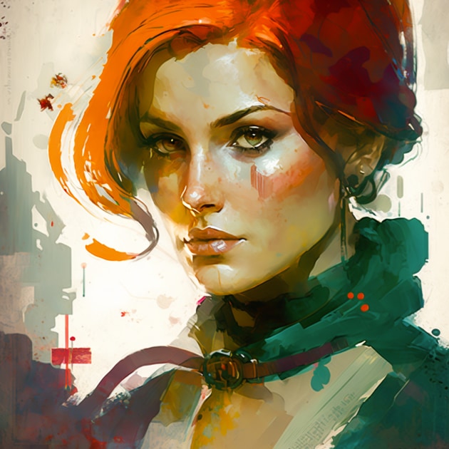 triss-merigold-art-style-of-alex-maleev