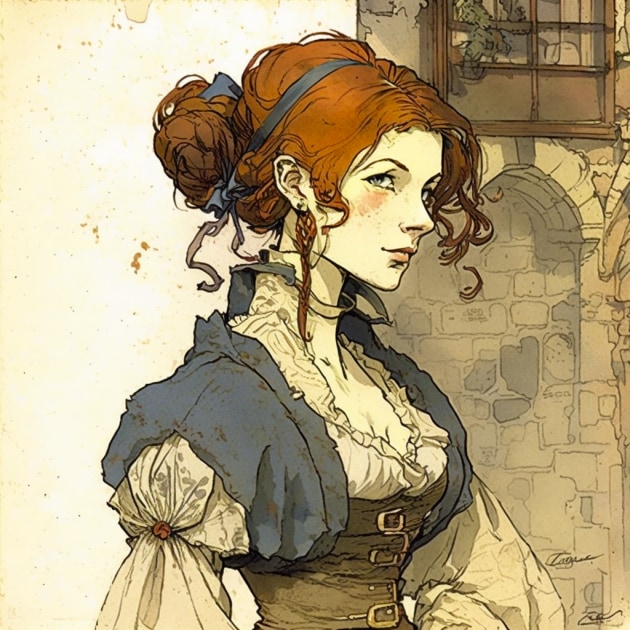 triss-merigold-art-style-of-anton-pieck