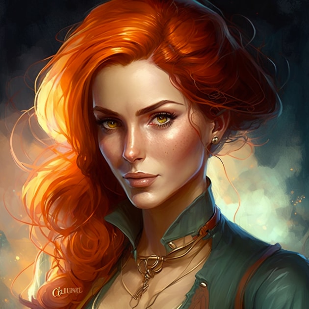 triss-merigold-art-style-of-charlie-bowater