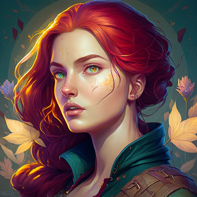 triss-merigold-art-style-of-chiho-aoshima