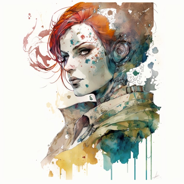 Triss Merigold in the Art Style of David Mack