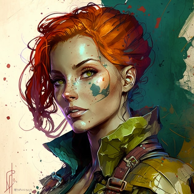 triss-merigold-art-style-of-jim-lee