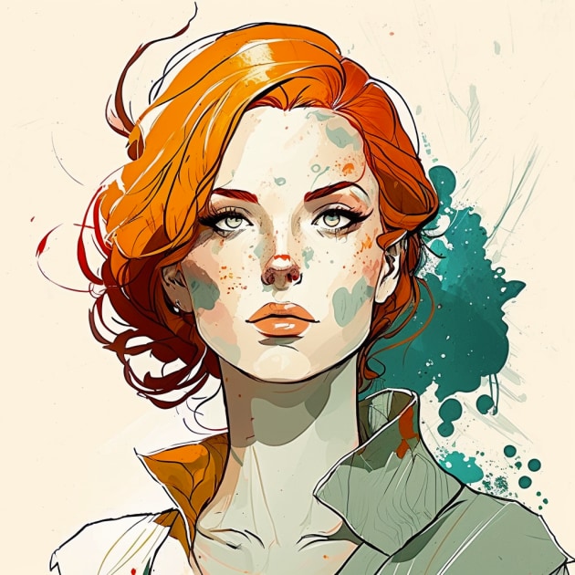 triss-merigold-art-style-of-kaethe-butcher