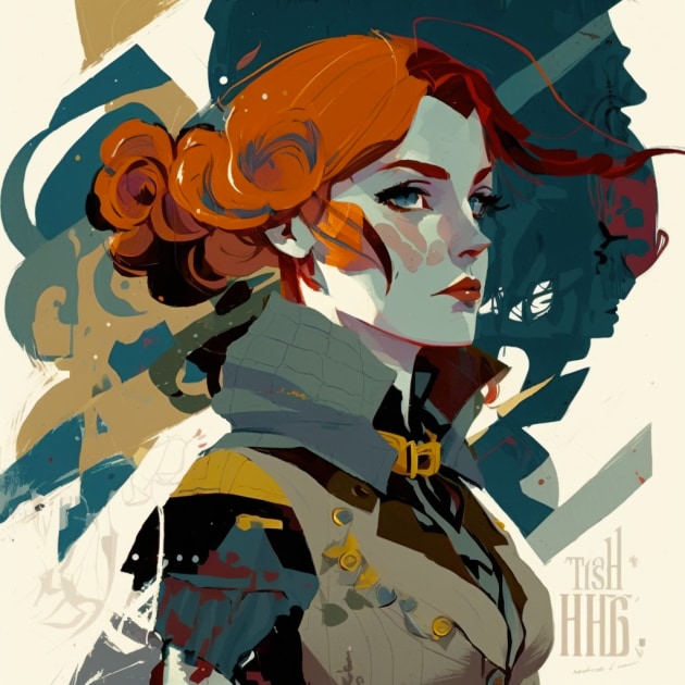 triss-merigold-art-style-of-keith-negley