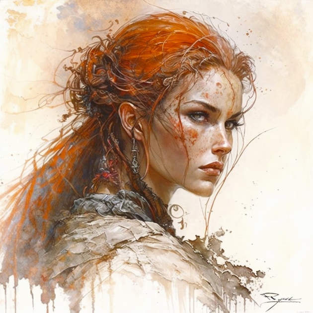 triss-merigold-art-style-of-luis-royo