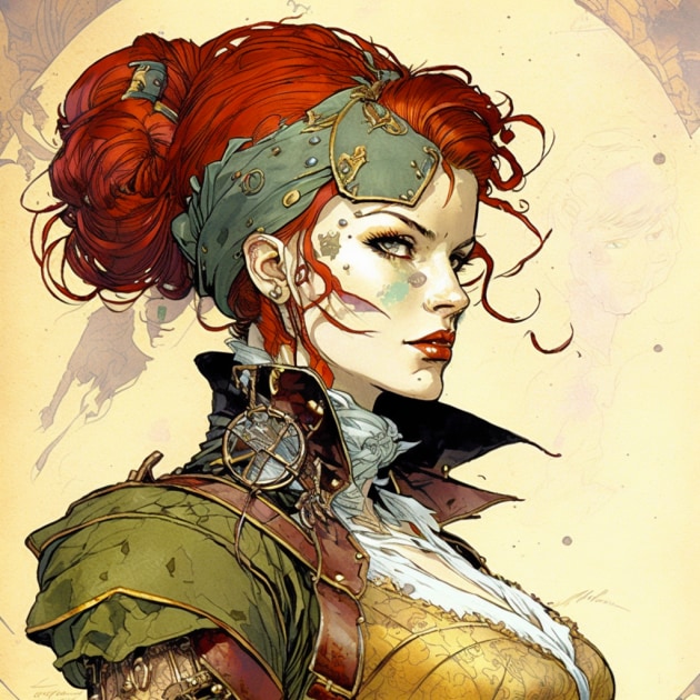 triss-merigold-art-style-of-michael-kaluta