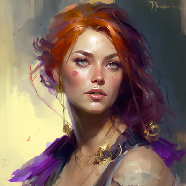 triss-merigold-art-style-of-pino-daeni