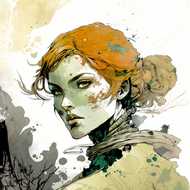 triss-merigold-art-style-of-sergio-toppi