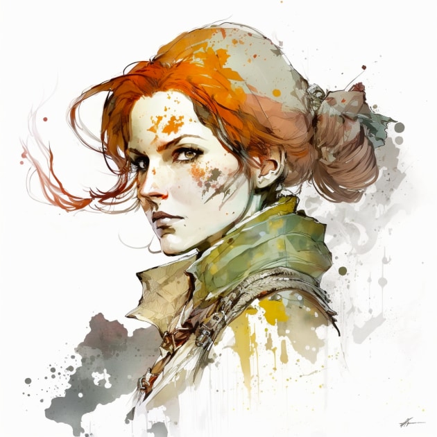 triss-merigold-art-style-of-yoji-shinkawa