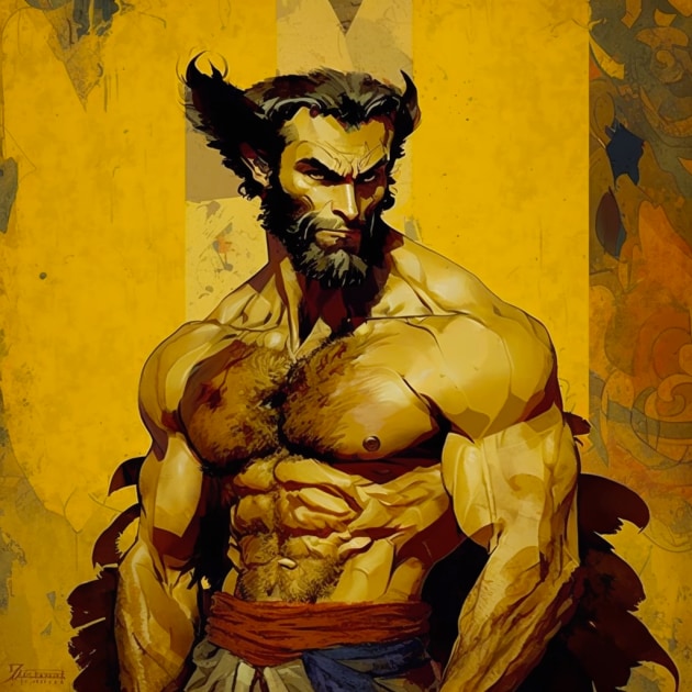 wolverine-art-style-of-leon-bakst