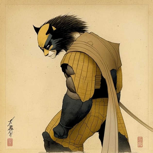 wolverine-art-style-of-ohara-koson