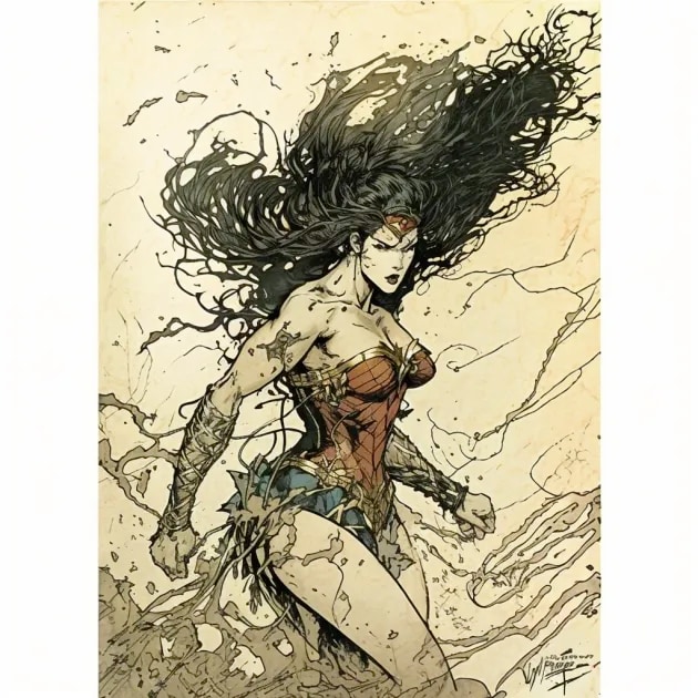 wonder-woman-art-style-of-arthur-rackham