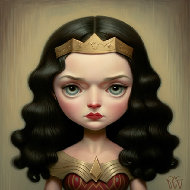 wonder-woman-art-style-of-mark-ryden